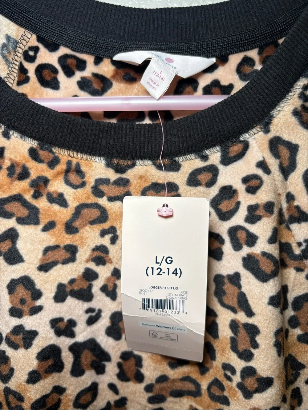 🐆 Large Size 12/14 Leopard Print Sweater - Picture 3 of 6